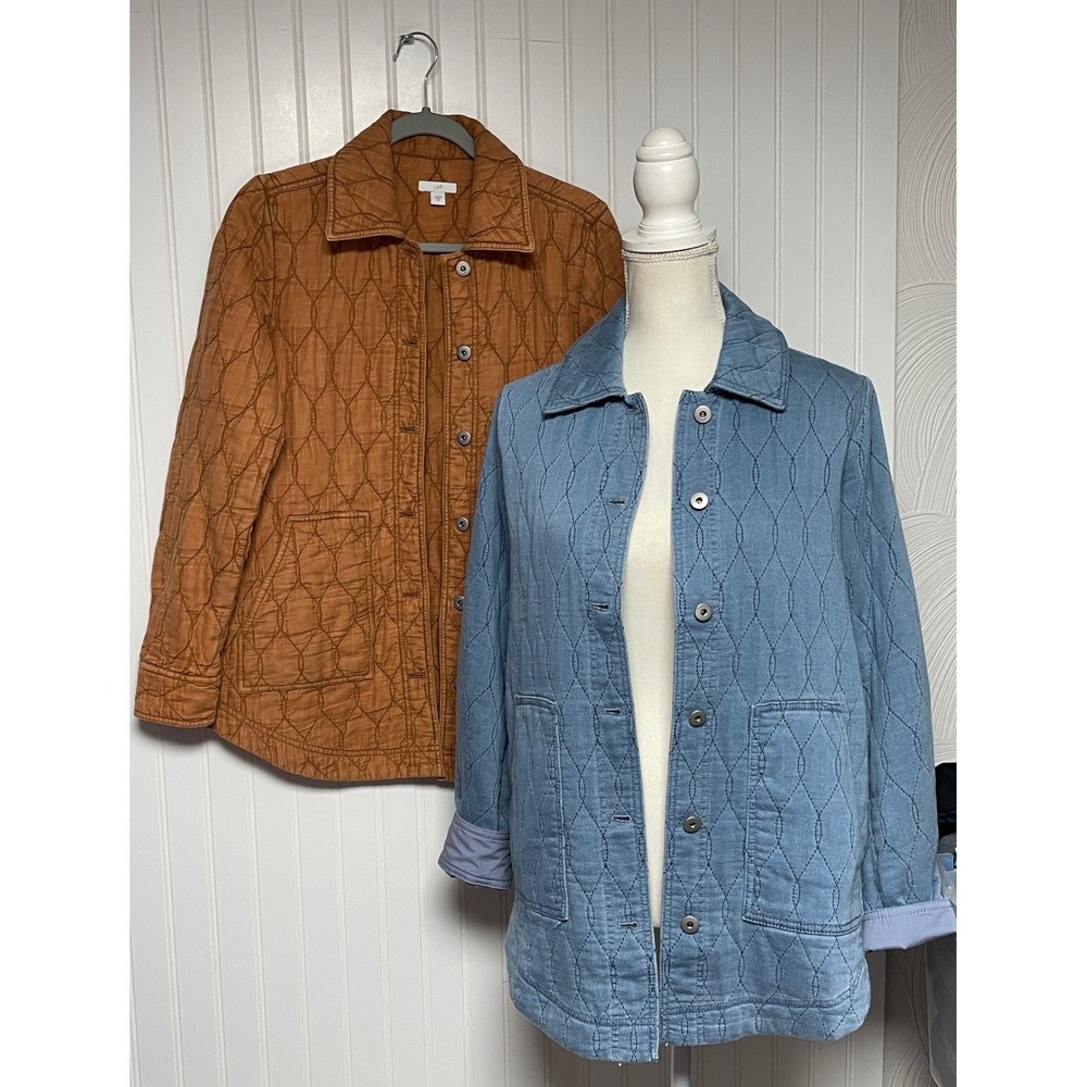 J.Jill Quilted Denim Shirt Jacket Bundle Women's XS